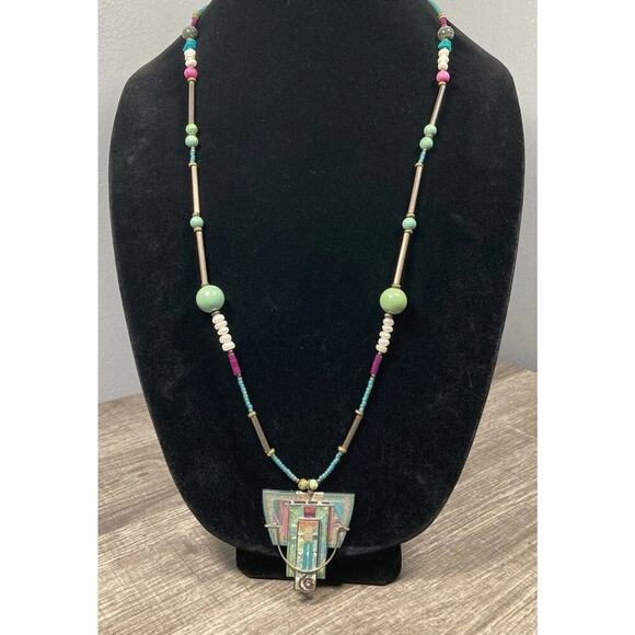 Artisan Handcrafted Lauren Pollaro Sterling Silver Mixed Media York Maine Art - Picture 1 of 10